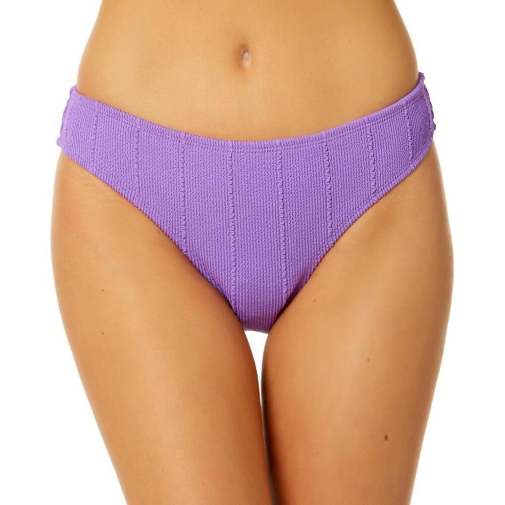 Salt + Cove Junior's Purple Popcorn-Rib Hipster Bikini Bottoms Size XL